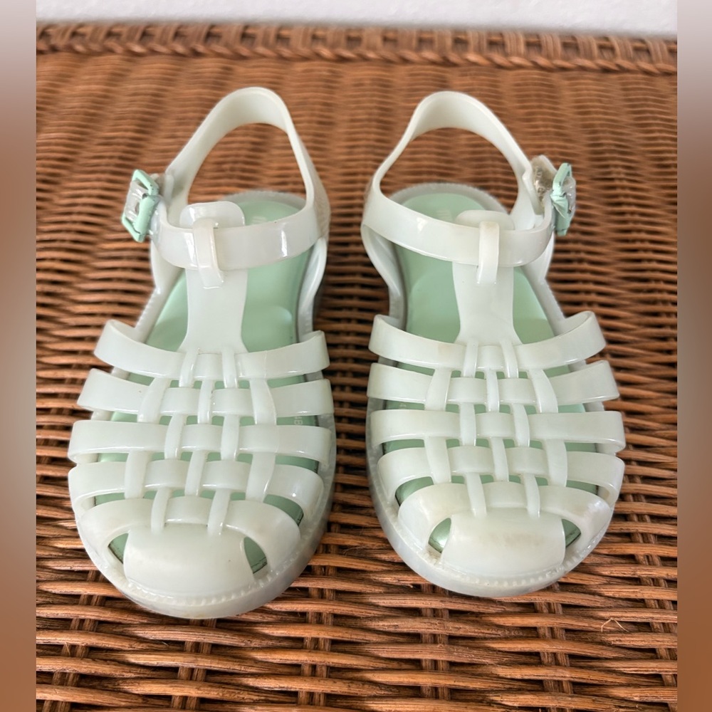 Mint Green Mini Melissa sandals Size 9